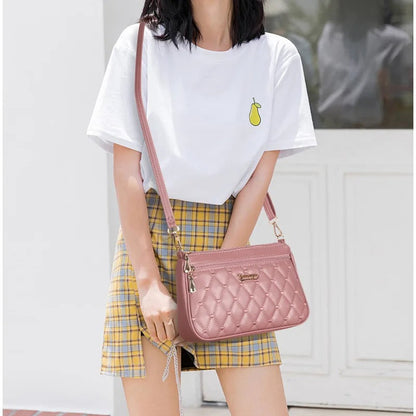 Sac à bandoulière Femme en Cuir PU Brodé Style Classique