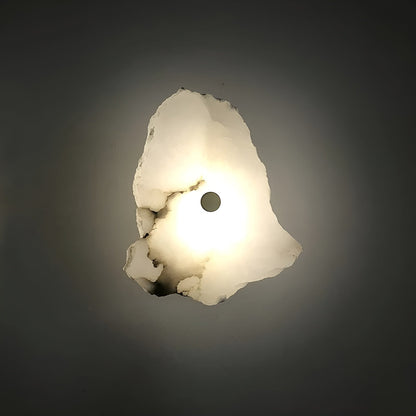 Lampe Mur LED Élégante en Marbre Blanc - BlxckFR