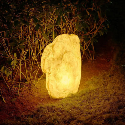 Luminaires Solaire Extérieurs en Pierre | Éclairage Énergétique pour Jardins