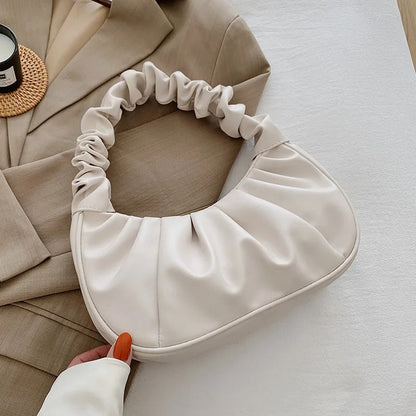 Sac à bandoulière Femme en PU Plissé Style Moderne
