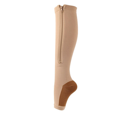 Chaussettes de Compression à Fermeture Éclair pour Meilleure Circulation