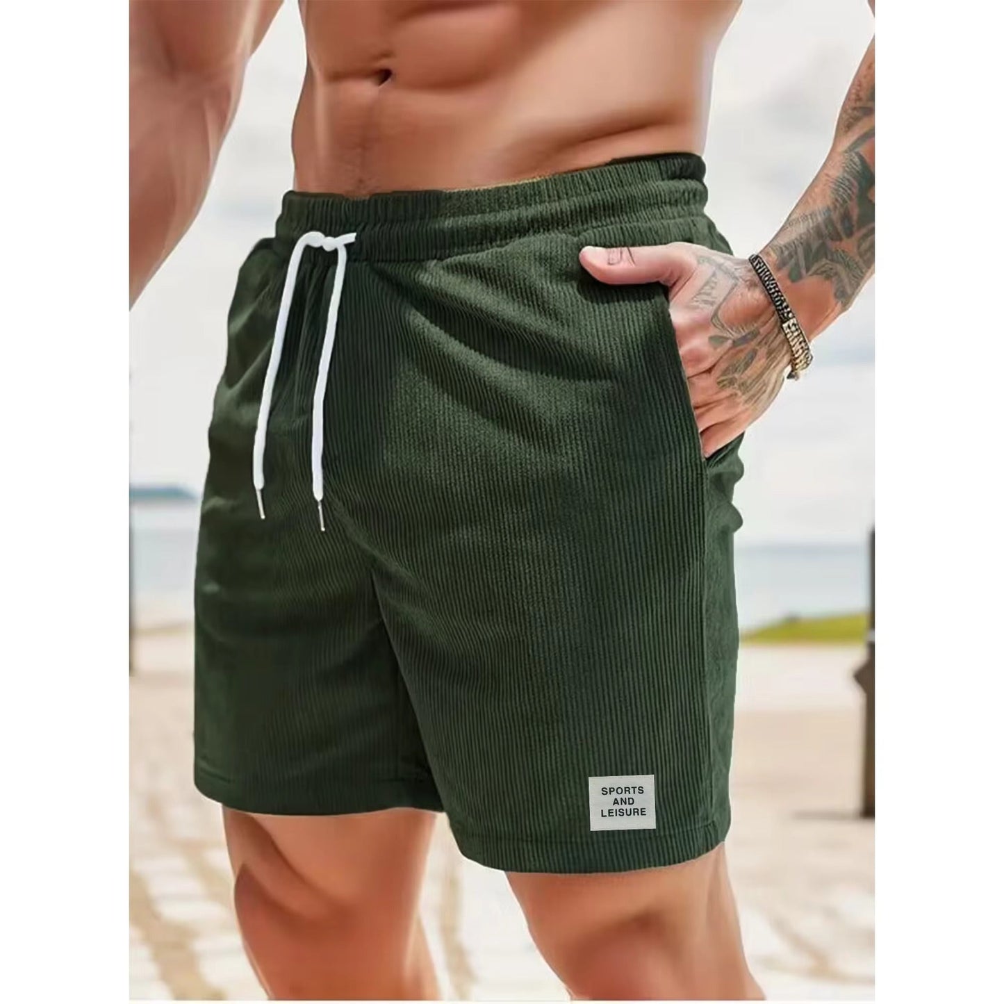 Cordes d'été Légères à Côtes pour Homme