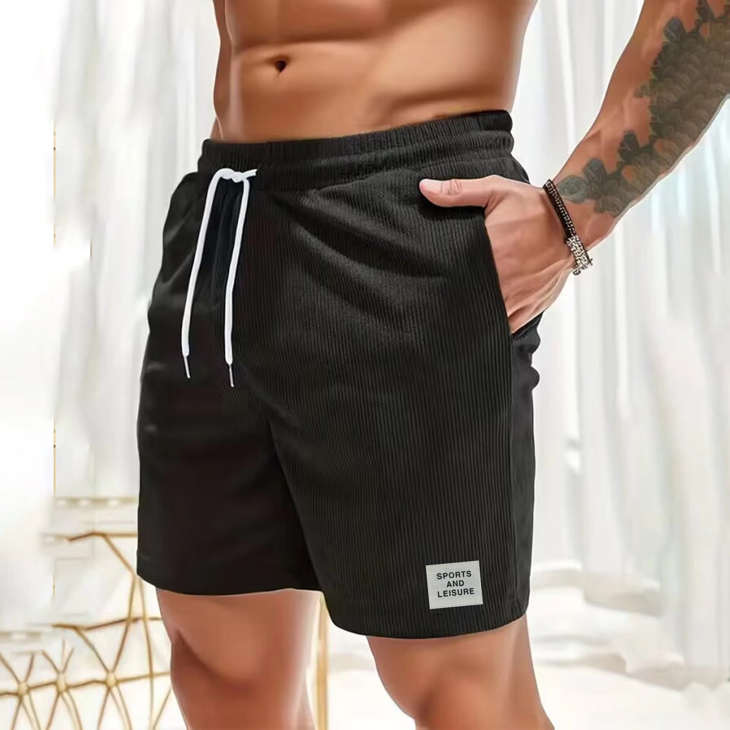 Cordes d'été Légères à Côtes pour Homme