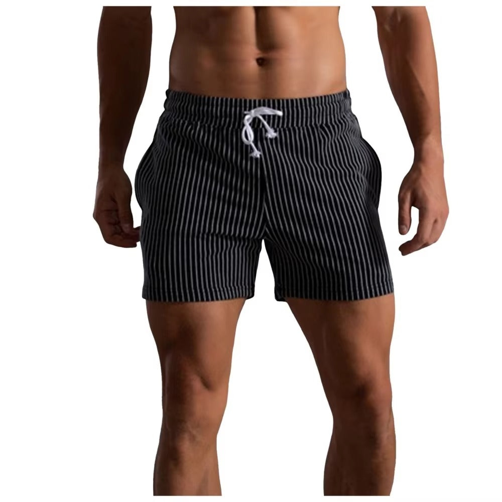 Bastian | Colourful Striped Motorcycle & Beach Cargo Shorts