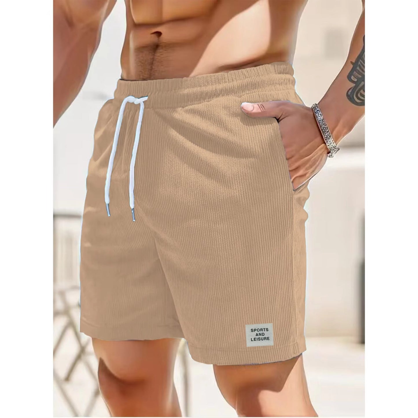 Cordes d'été Légères à Côtes pour Homme