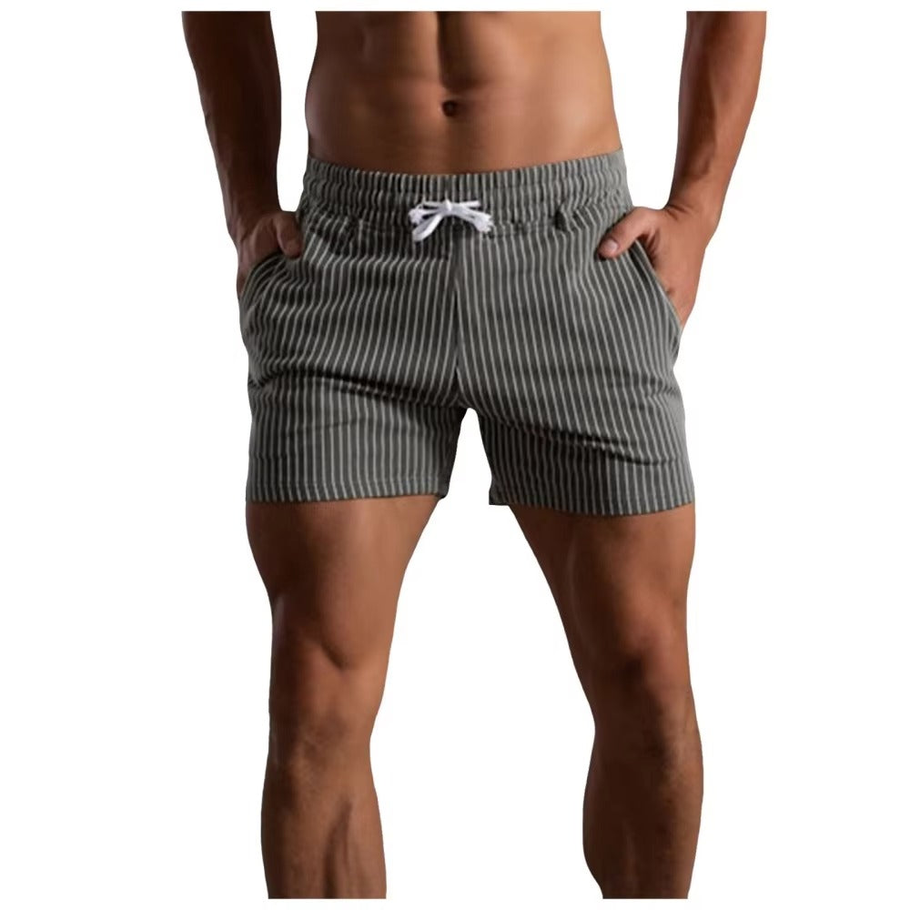 Bastian | Colourful Striped Motorcycle & Beach Cargo Shorts
