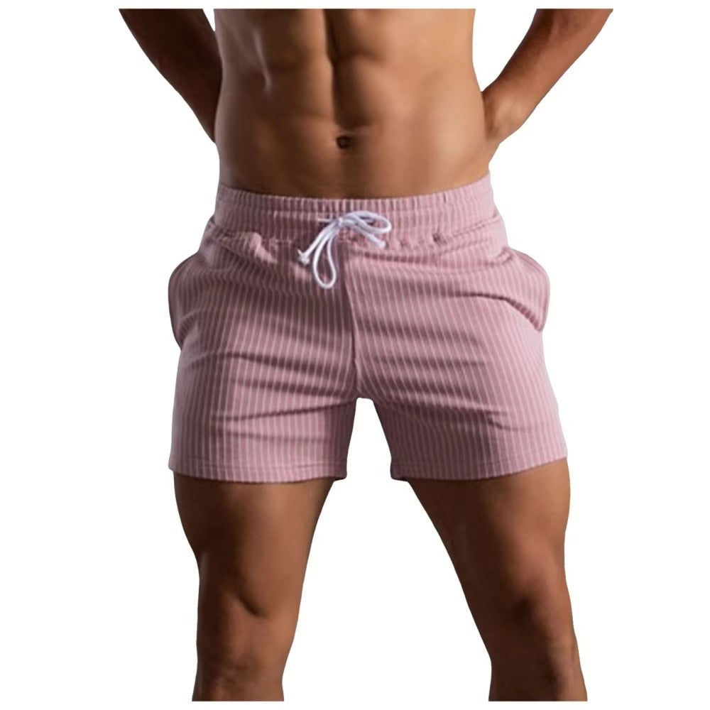 Bastian | Colourful Striped Motorcycle & Beach Cargo Shorts