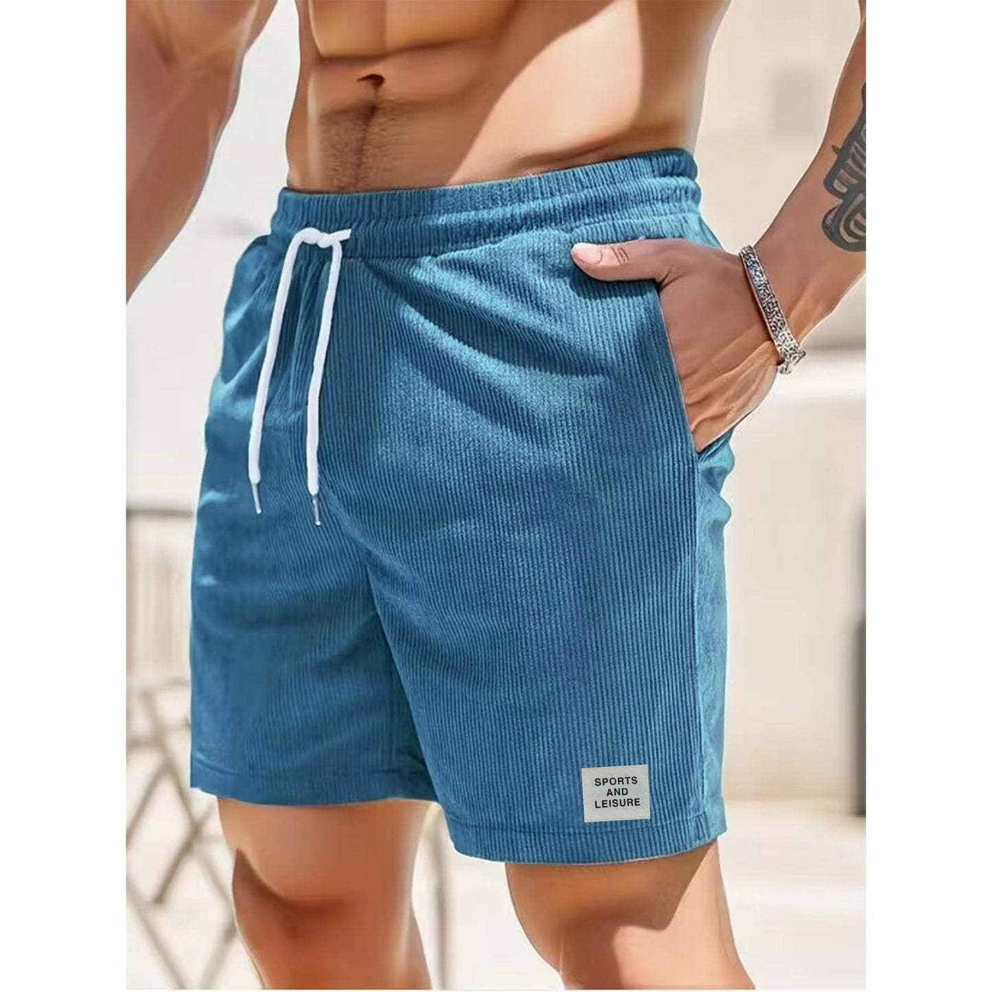 Cordes d'été Légères à Côtes pour Homme