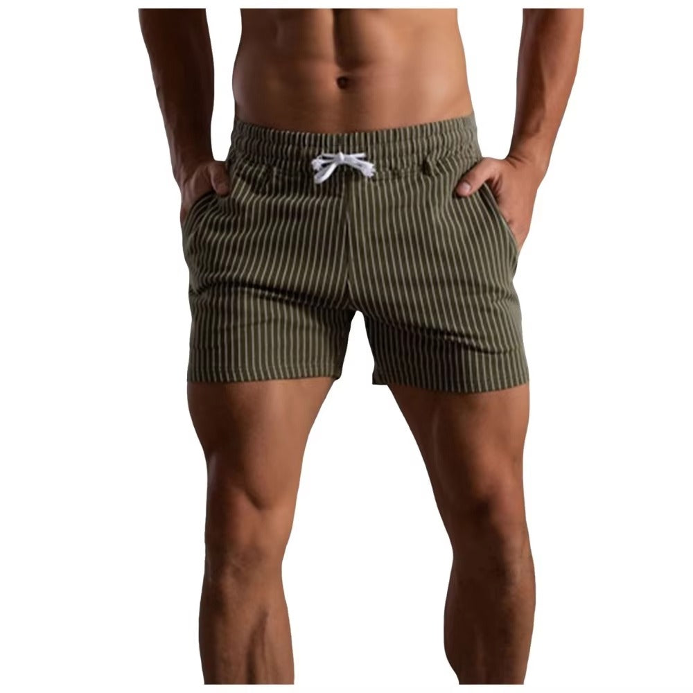 Bastian | Colourful Striped Motorcycle & Beach Cargo Shorts