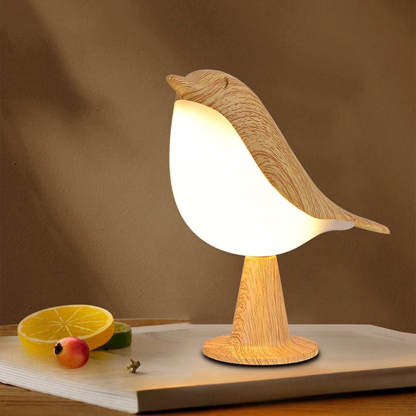 Lampe de Table Oiseau en Bois LED Chaleureuse - BlxckFR
