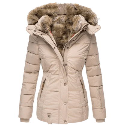 Manteau épais à capuche chaud hivernal