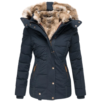 Manteau épais à capuche chaud hivernal