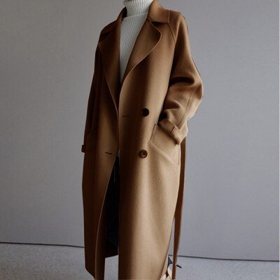 Manteau Hivernal Élégant en Laine