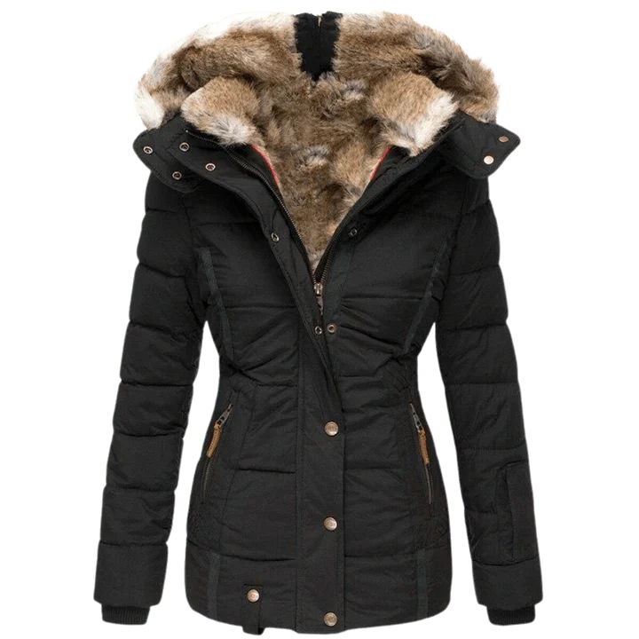 Manteau épais à capuche chaud hivernal