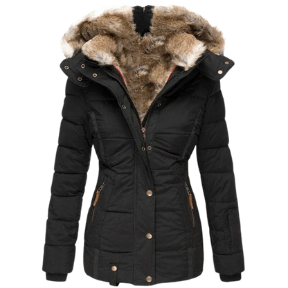 Manteau épais à capuche chaud hivernal
