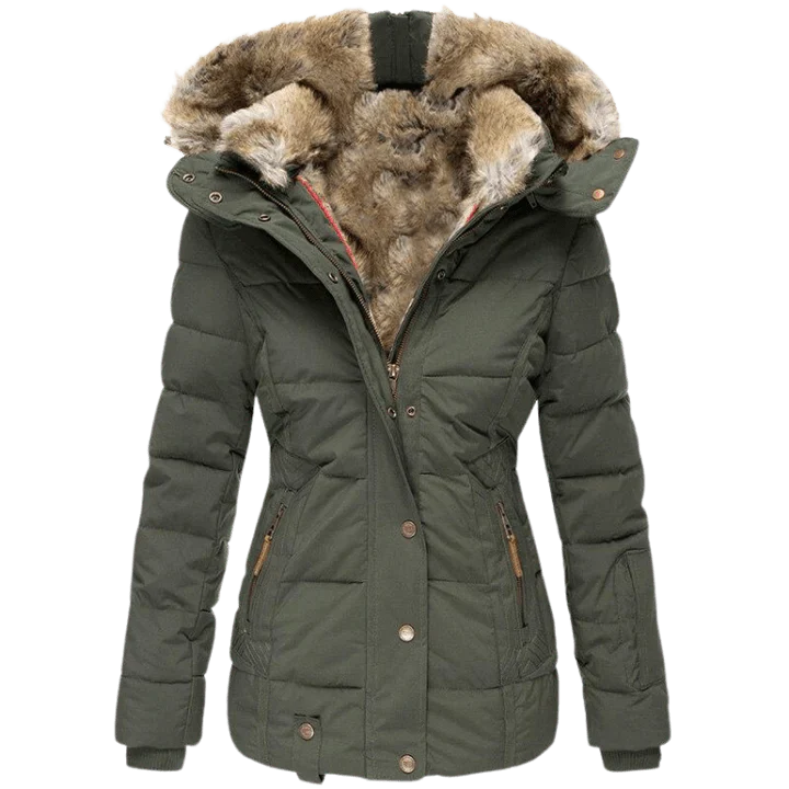 Manteau épais à capuche chaud hivernal