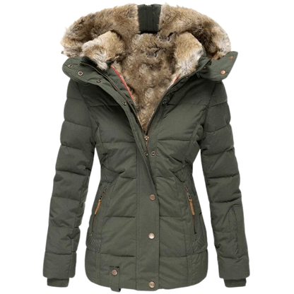 Manteau épais à capuche chaud hivernal
