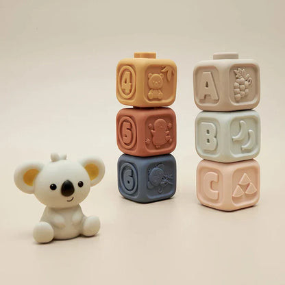 Bloc Jouet Silicone Éducatif pour Bébé