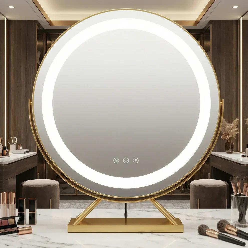 Miroir de maquillage Lumineux LED avec éclairage intégré et commandes