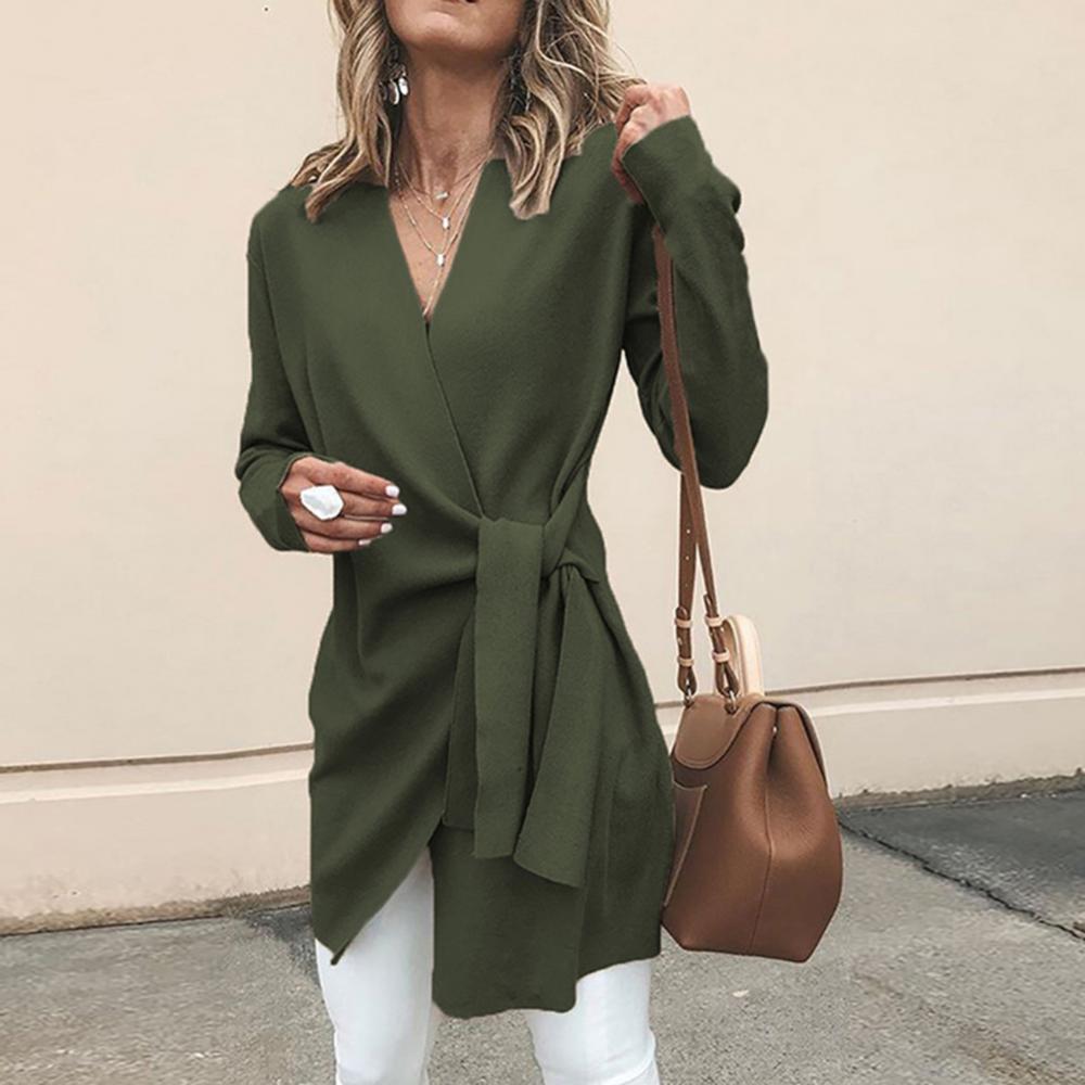 Veste Longue Élégante avec Ceinture