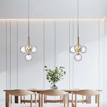 Lampe Suspendue Verre Aluminium Moderne