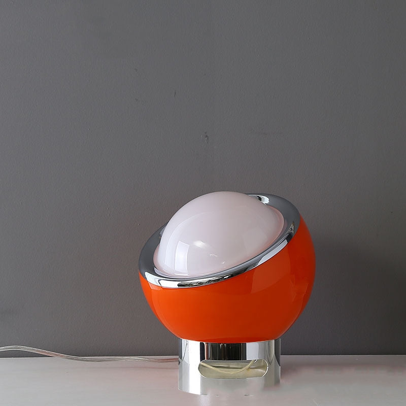 Lampe de Table Élégante en Verre et Métal Chrome