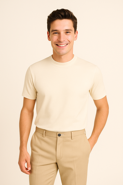 Austin | Supreme Softness Crewneck in Beige - Foivo