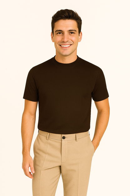 Logan | Refined Silken Touch Premium Mercerized Cotton T-Shirt - Foivo