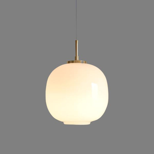 Lampe Suspendue Design en Verre Blanc Élégant - Foivo