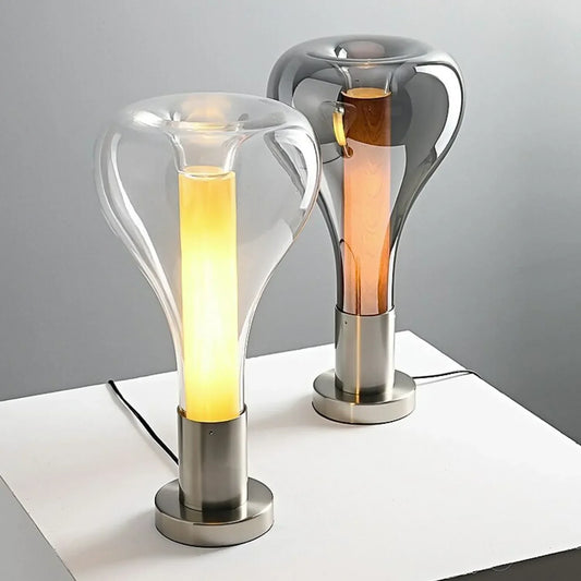 Lampe de Table Design Lave en Verre – Éclairage LED Coloré et Rassurant - Foivo