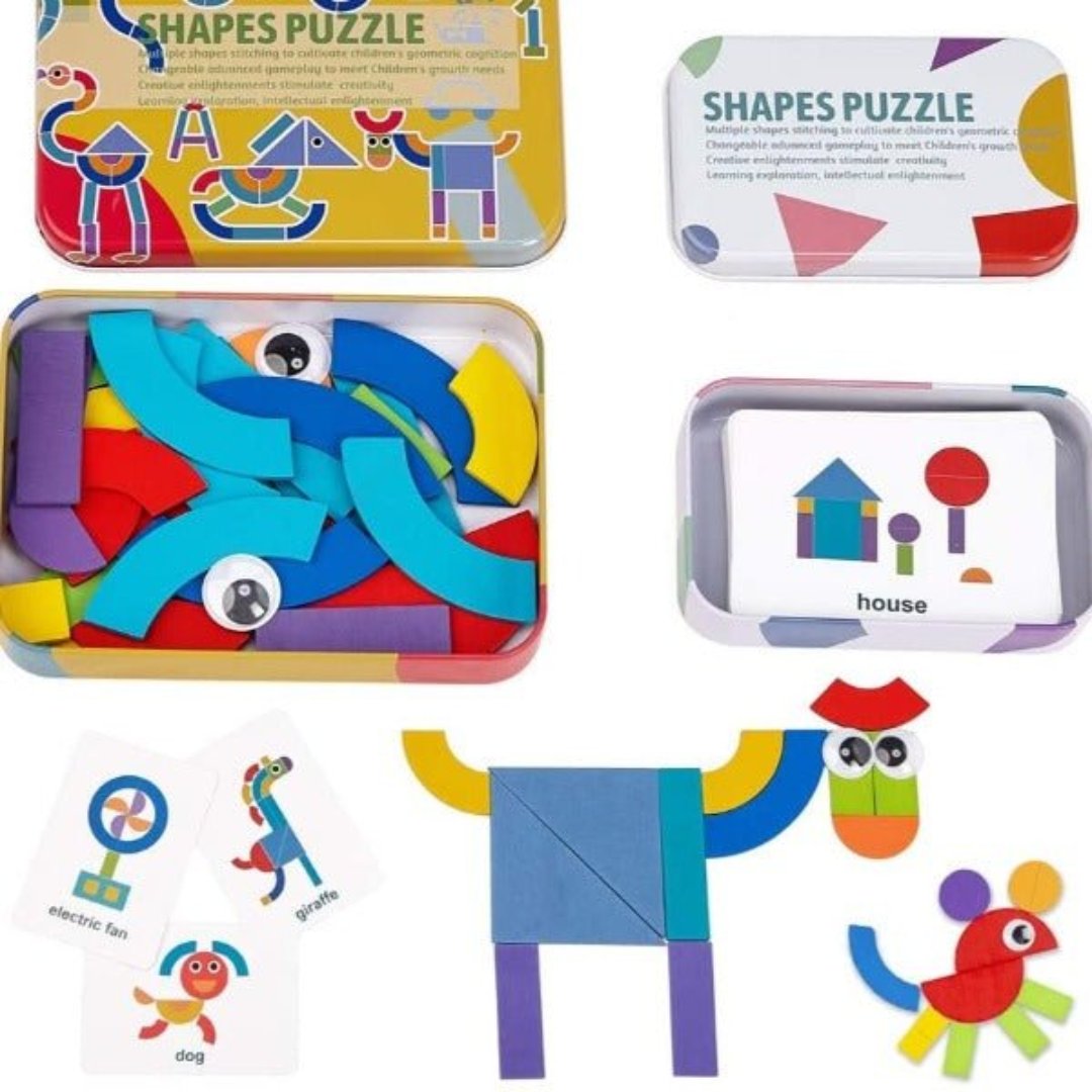 Boîte de Création 3D - Jeu de Puzzles en Bois pour Enfants - BlxckFR