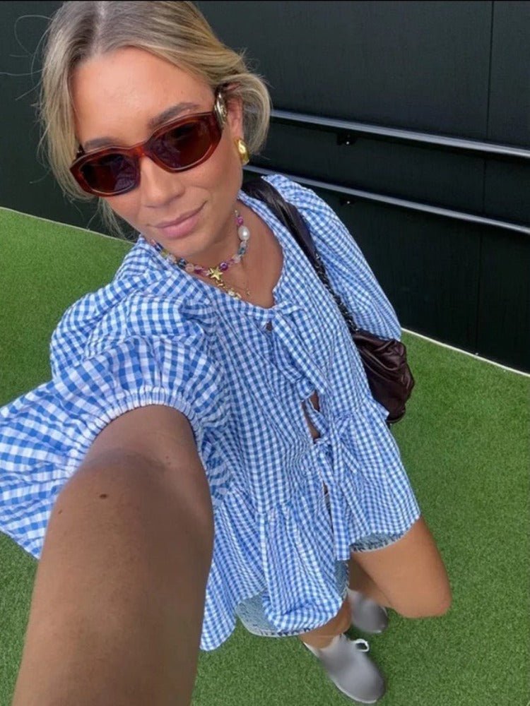 Blouse Féminine à Manches Amples pour un Style Chic Quotidien