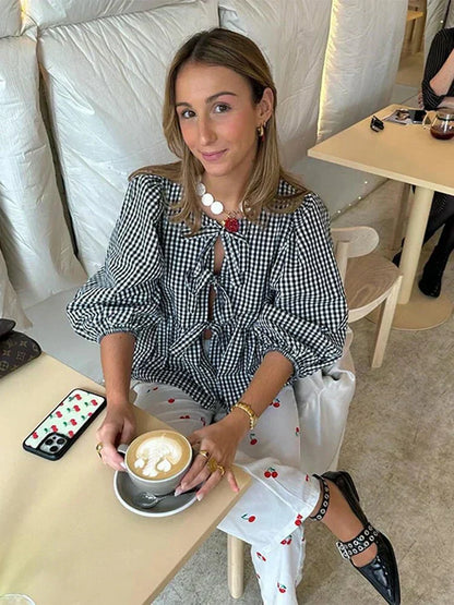Blouse Féminine à Manches Amples pour un Style Chic Quotidien