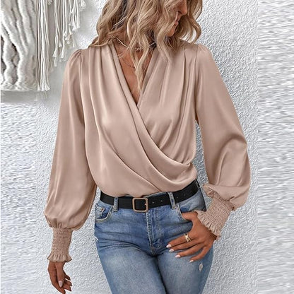 Blouse Féminine Manches Longues | Chic et Douce pour Tous les Jours