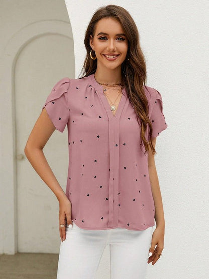 Blouse Coton Doux Floral Féminine