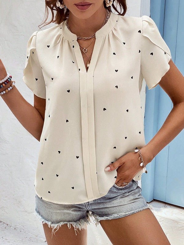 Blouse Coton Doux Floral Féminine - Foivo