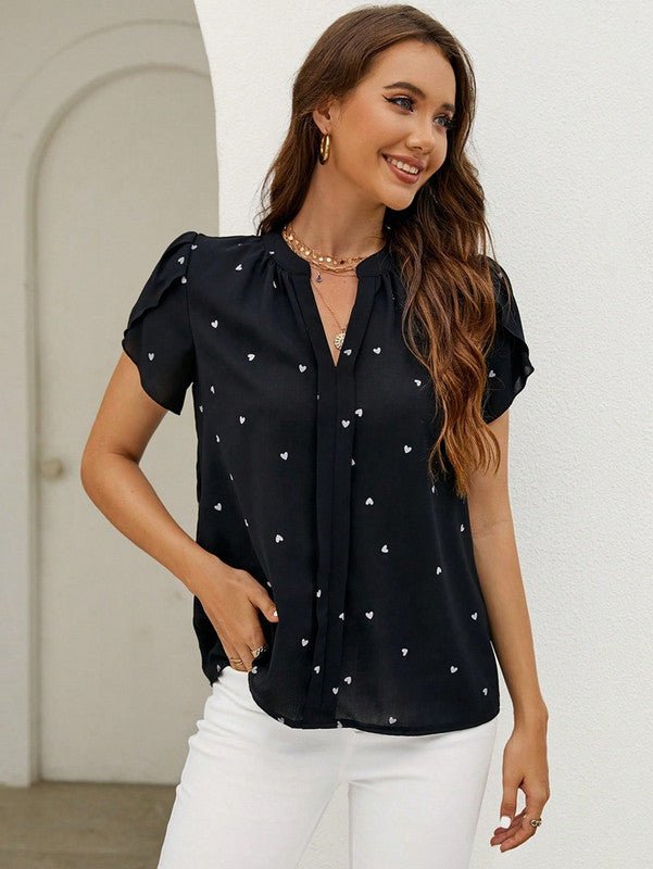 Blouse Coton Doux Floral Féminine