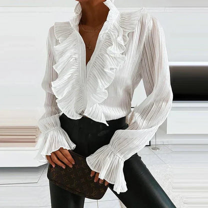 Blouse Femme Décontractée en Chiffon Doux - Foivo