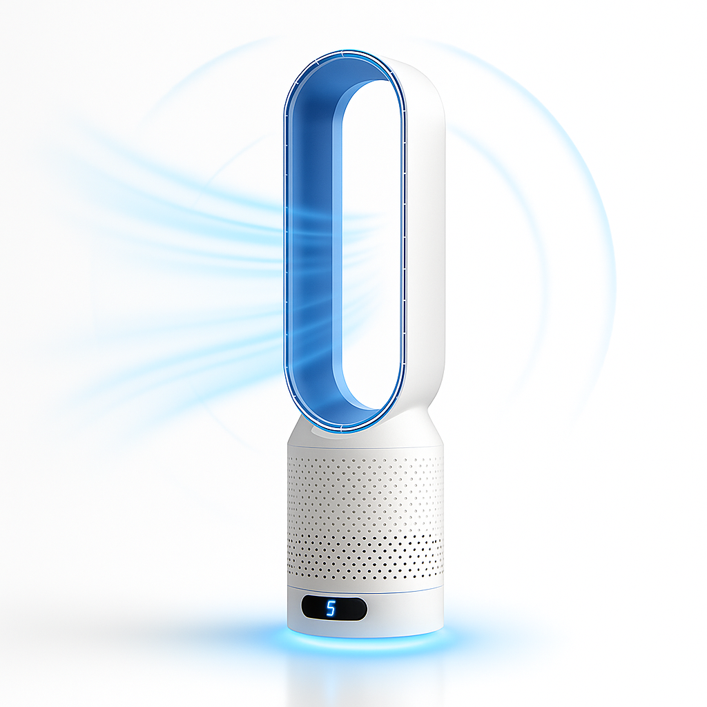 Ventilateur Tour Silencieux Purificateur d'Air Rotation