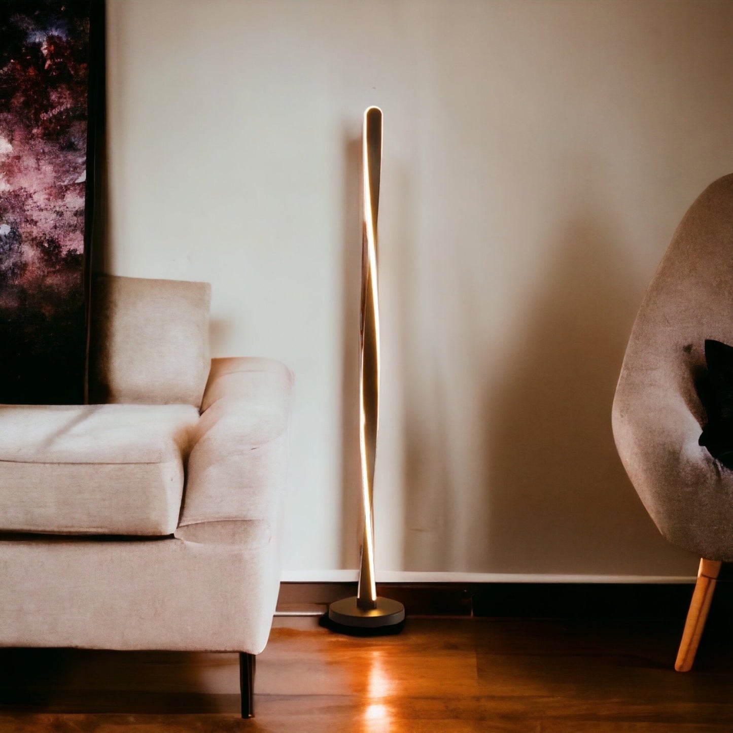 Lampe de Sol Moderne Élégante Aluminium Énergie Économique
