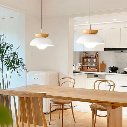 Lampe Plafond Bois Clair Moderne - Foivo