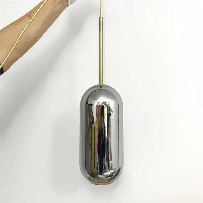 Luminaire Suspendu Design en Métal et Verre