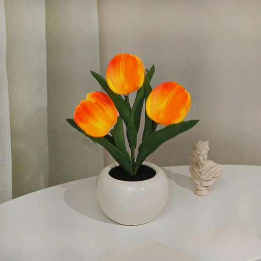 Lampe de Table LED Fleurale Décoration Moderne - BlxckFR