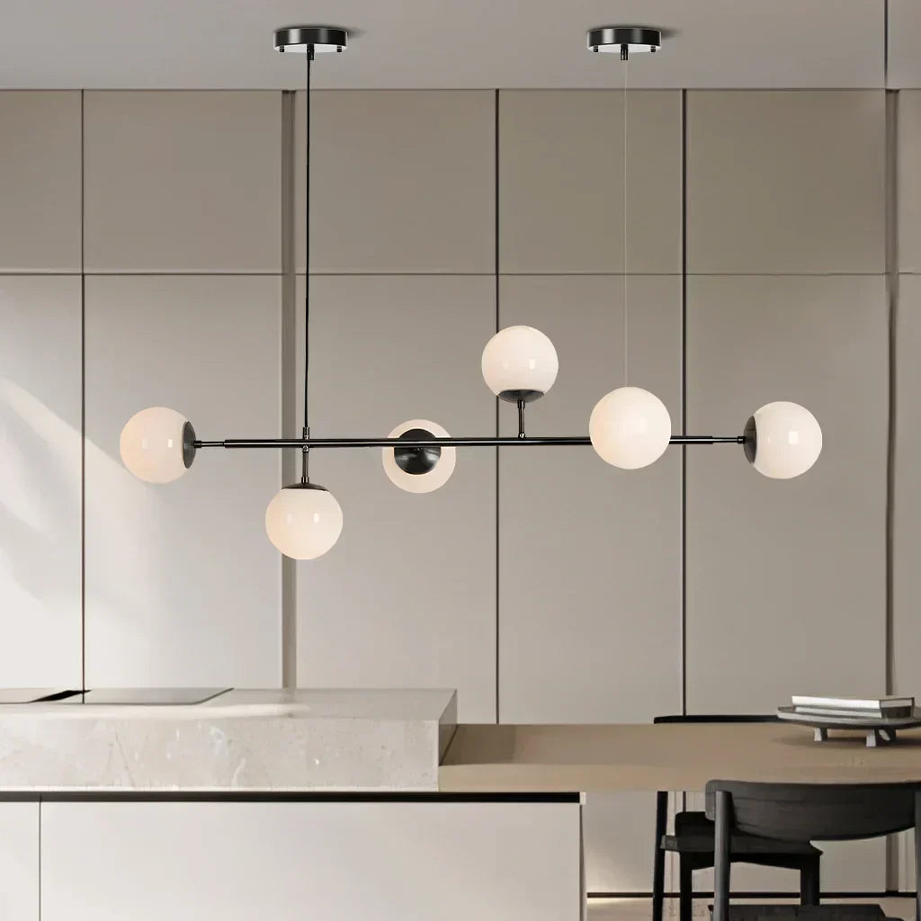 Lampe Suspendue Chique Verre et Métal