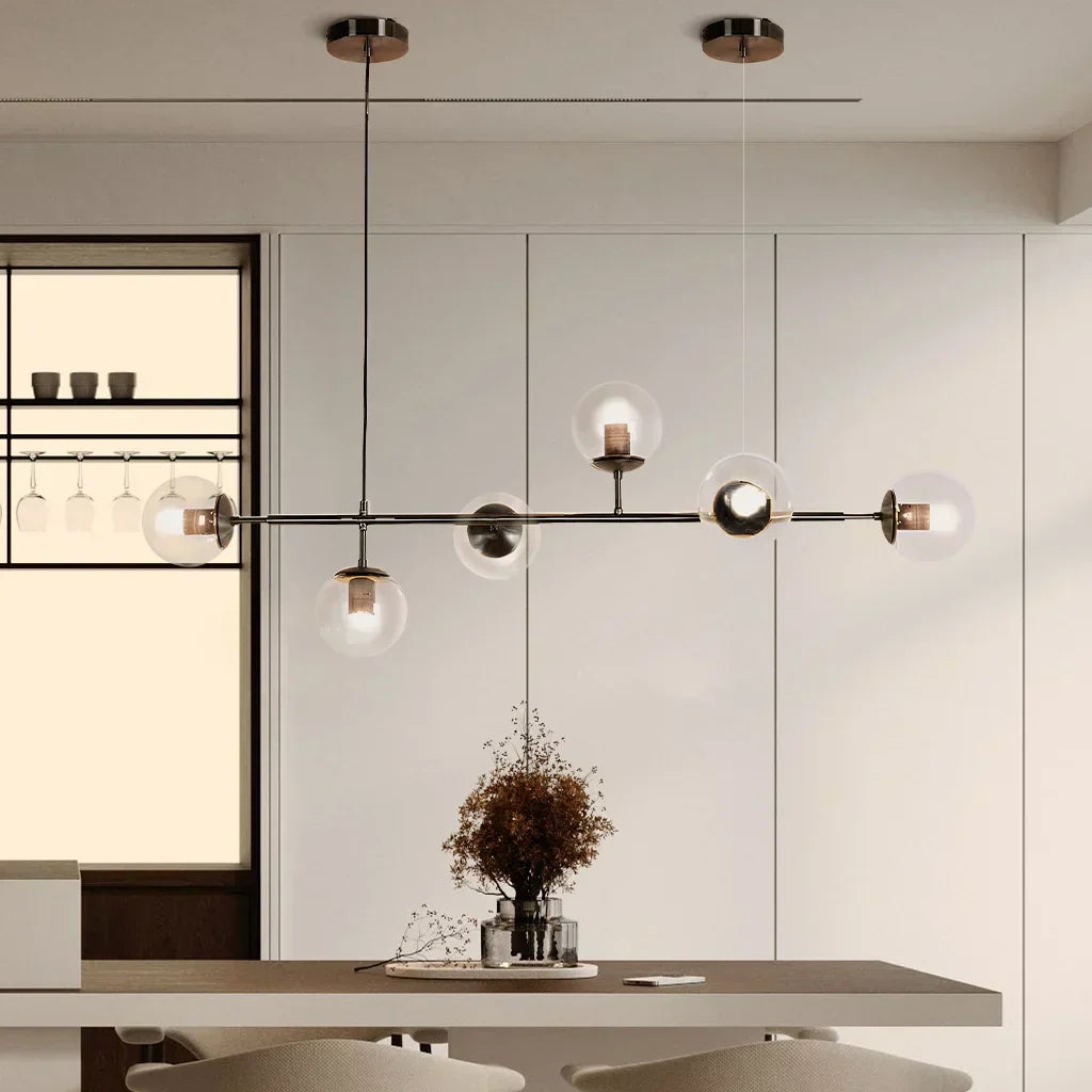 Lampe Suspendue Chique Verre et Métal