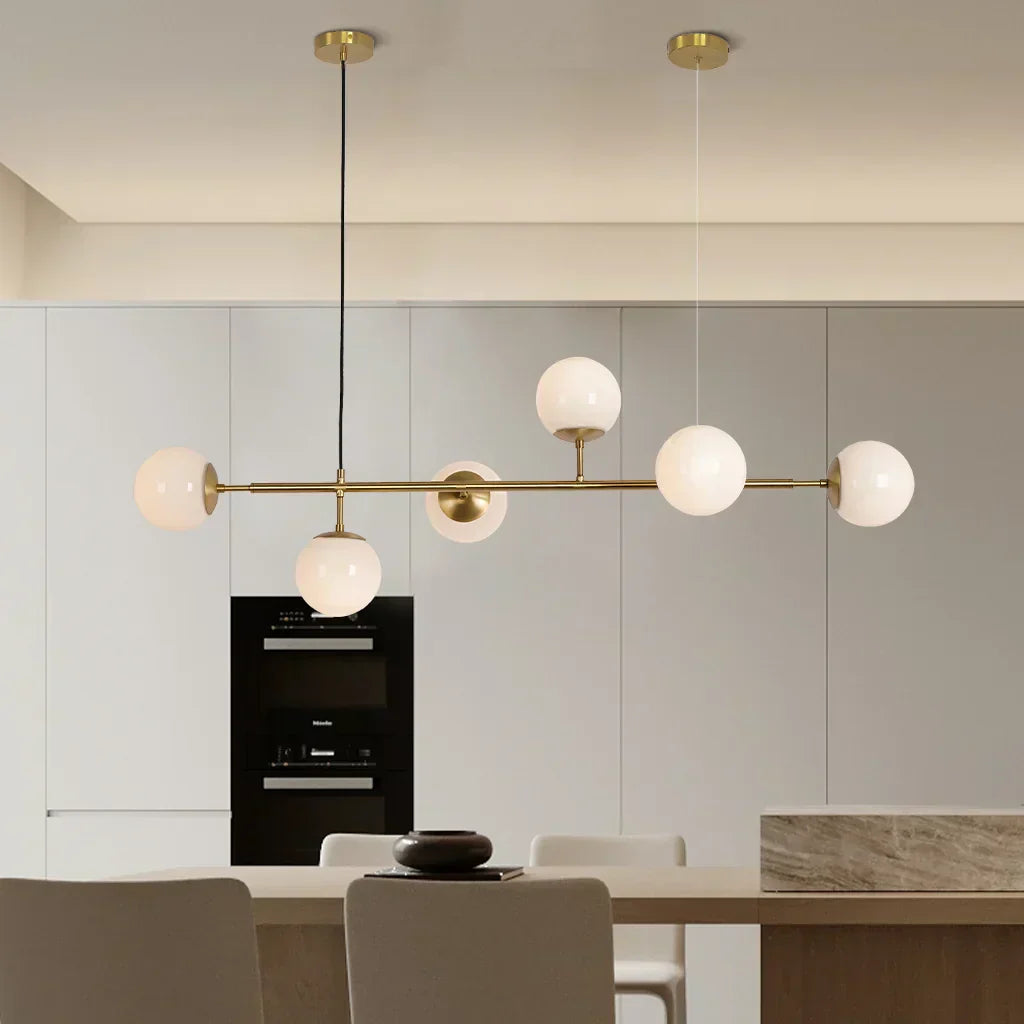 Lampe Suspendue Chique Verre et Métal