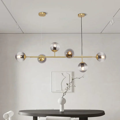 Lampe Suspendue Chique Verre et Métal