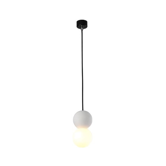 Lampe Suspendue Géométrique en Béton et Verre