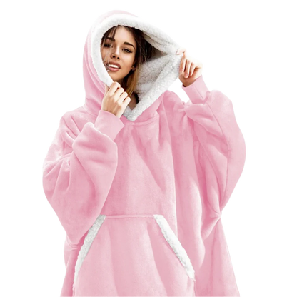 Couverture DouilletteCapuche Oversized avec Poche - BlxckFR