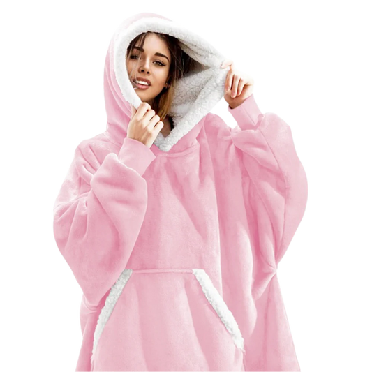 Couverture DouilletteCapuche Oversized avec Poche - BlxckFR